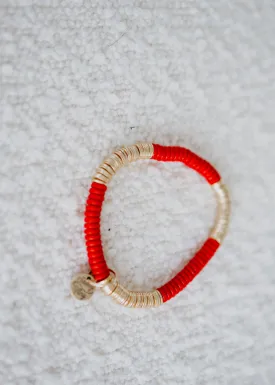 4th of July Beaded Bracelet