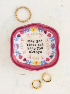 Artisan Trinket Dish - God Bless