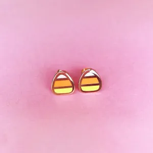 BECKY HELMS CANDY CORN STUD EARRINGS