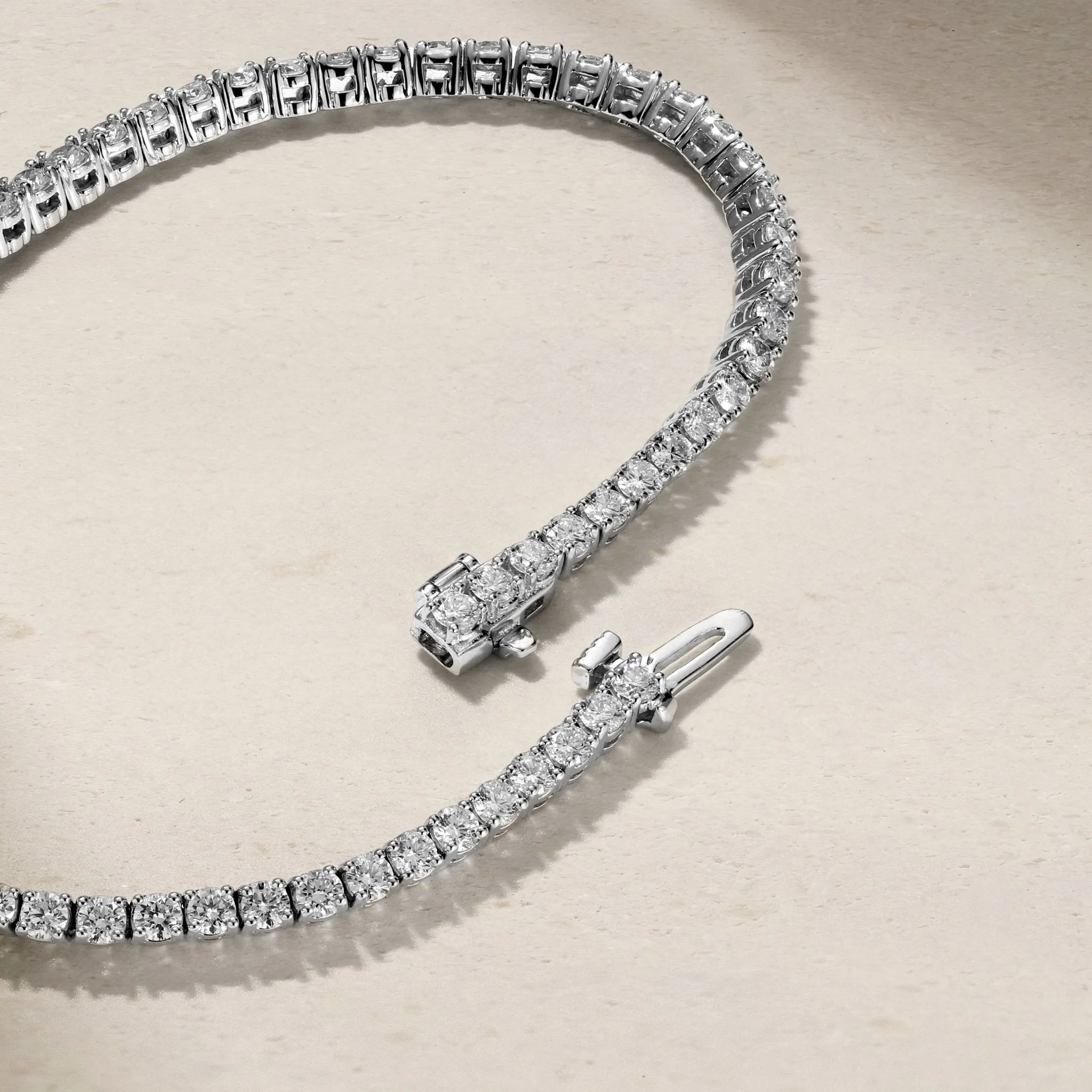 Celeste Alexandrite and Diamond Tennis Bracelet