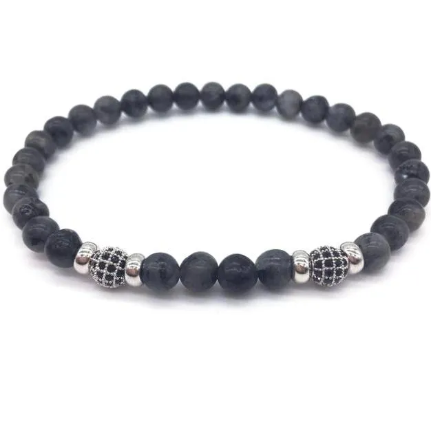 Classy Men Slim Crystal Pavé Bracelet