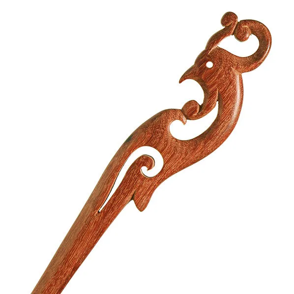 CrystalMood Handmade Carved Wood Hair Stick Nirvana