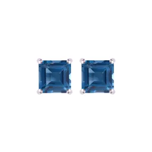 Earrings - London Blue Topaz Square Studs