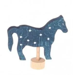 Grimms Birthday and Advent Ring Decoration - Blue Horse