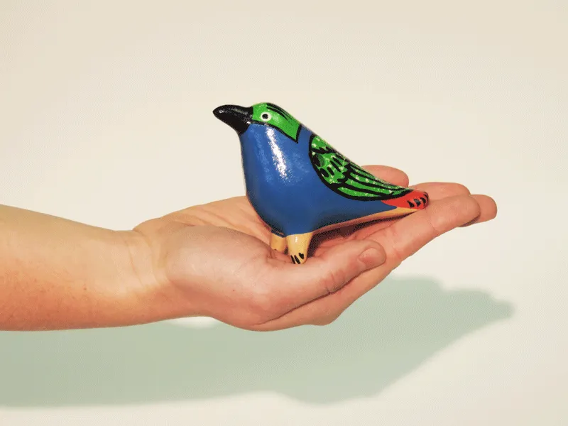 Hand-Painted Bird Whistle