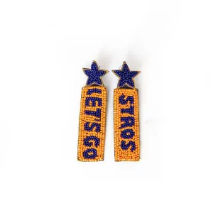 Let's Go Stros Beaded Earrings