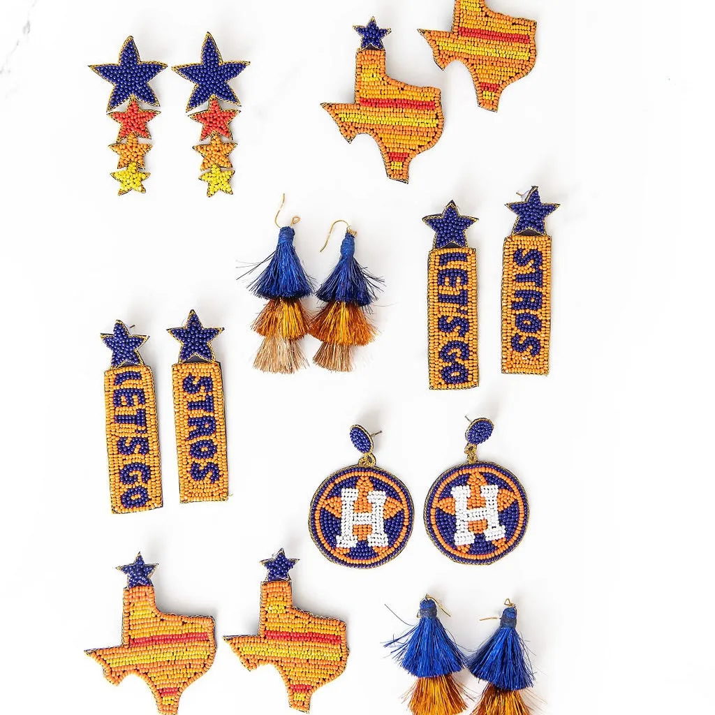 Let's Go Stros Beaded Earrings