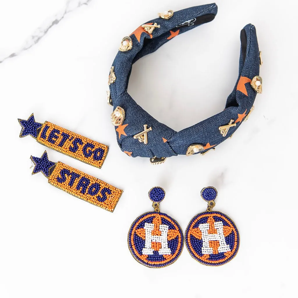 Let's Go Stros Beaded Earrings