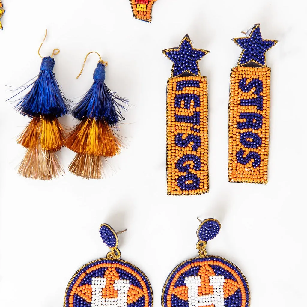 Let's Go Stros Beaded Earrings