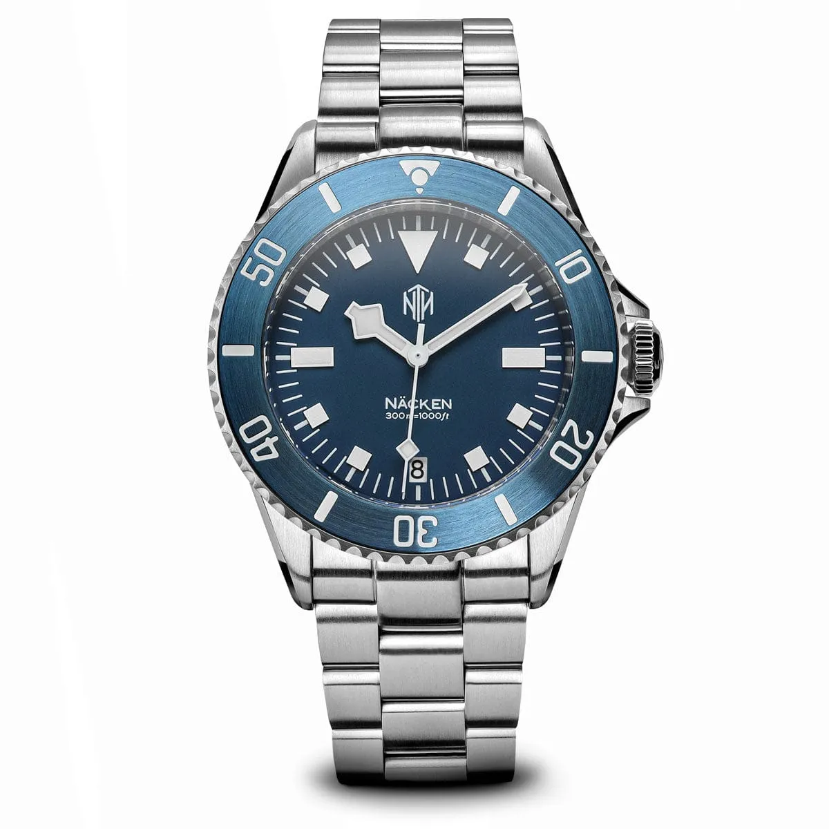 NTH Näcken Diver's Watch - Modern Blue Dial - Date