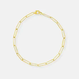 Paperclip Chain Bracelet - Medium Weight