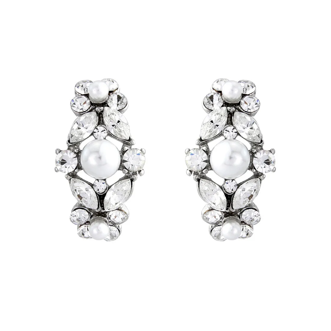 Pearls of Splendour Clip On Earrings