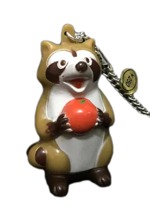 Rascal the Raccoon Vintage Sofubi Araiguma Rasukaru Patrasche & Rascal Coon Pocket Money Pendant Thing At That Time Soft Vinyl Anime Figure