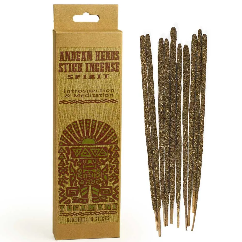 Smudging Incense - Andean Herbs Incense Sticks - Spirit - Introspection & Meditation