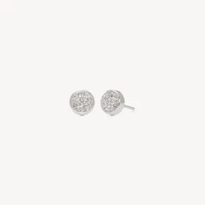 Sparkle Bezel Stud Earrings