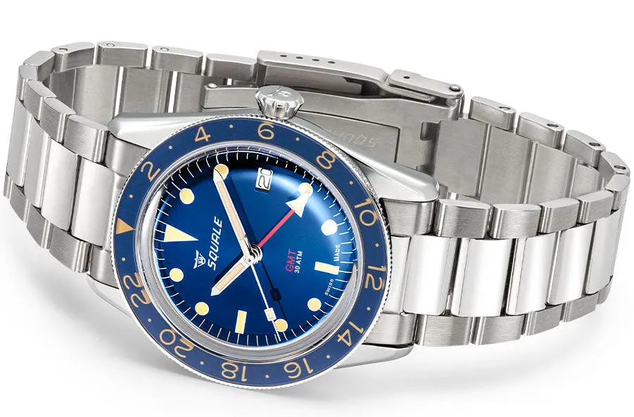 SQL Watch Sub-39 GMT Blue Vintage Bracelet