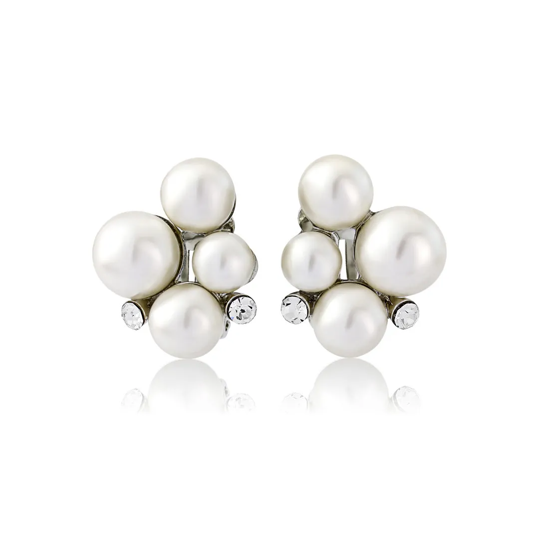 Statement of Pearl Clip On Earrings