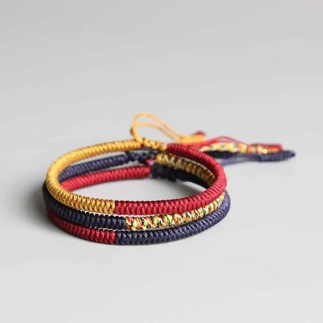 Tibetan Lucky Rope Lama Braided Knot Bracelet