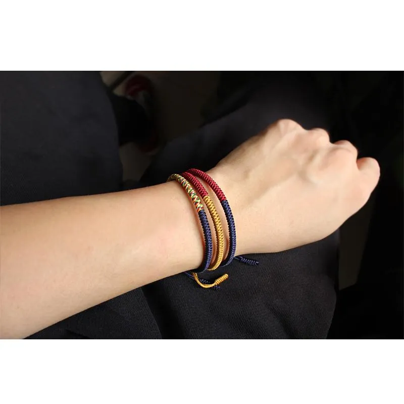 Tibetan Lucky Rope Lama Braided Knot Bracelet